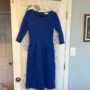 Boden Royal Blue Long Sleeve Dress - 6